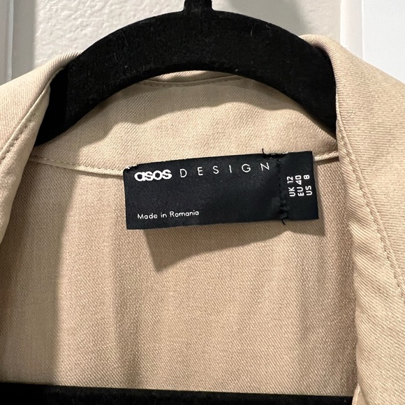 ASOS DESIGN | Short Sleeve Belted Jumpsuit - Picture 2 of 4